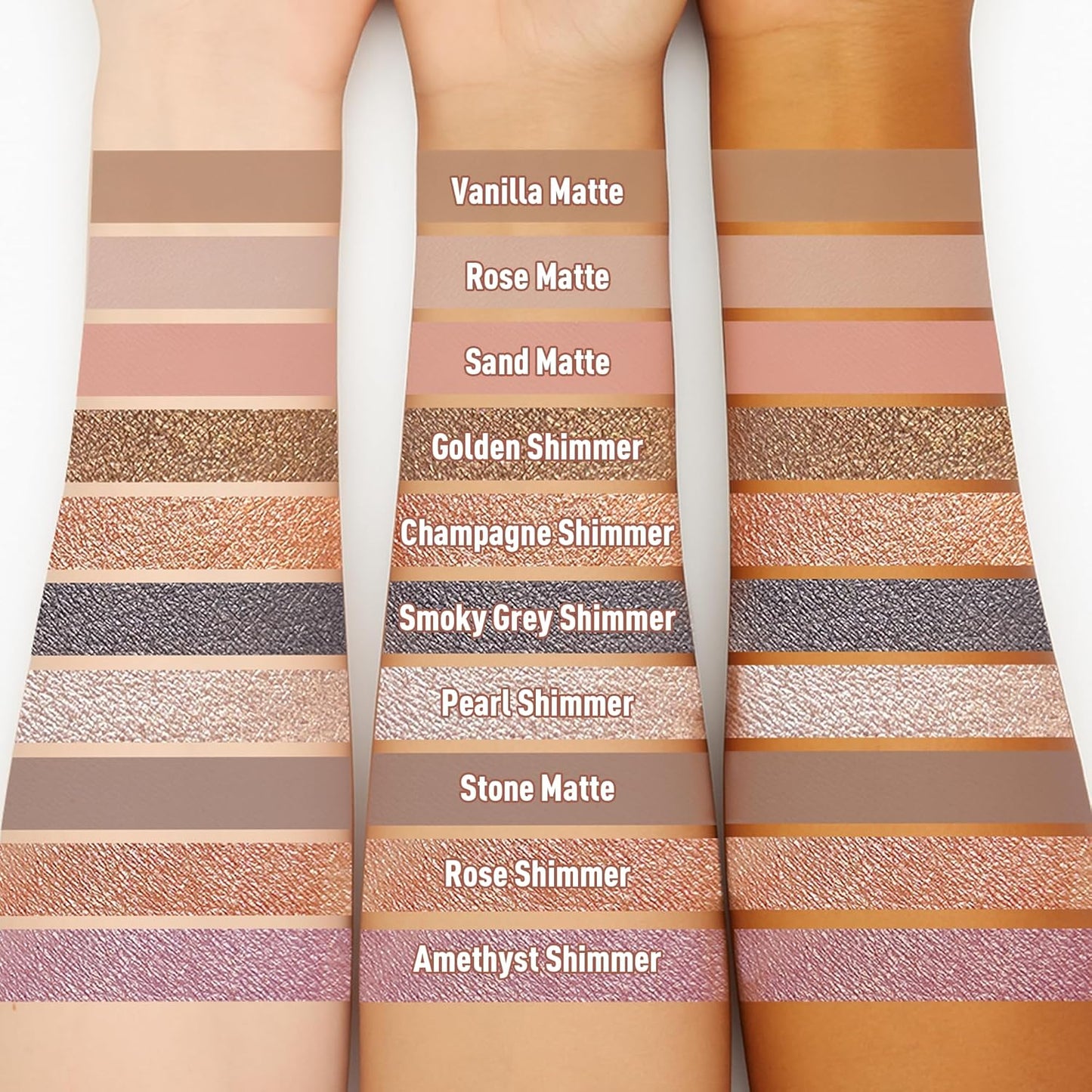 FV Waterproof Eyeshadow Stick Duo,Long-Lasting Cream Eye Shadow Makeup Sets, High Pigmented Eyeshadow Pencil with Shimmer Finish, Natural Look (Golden & Champagne)