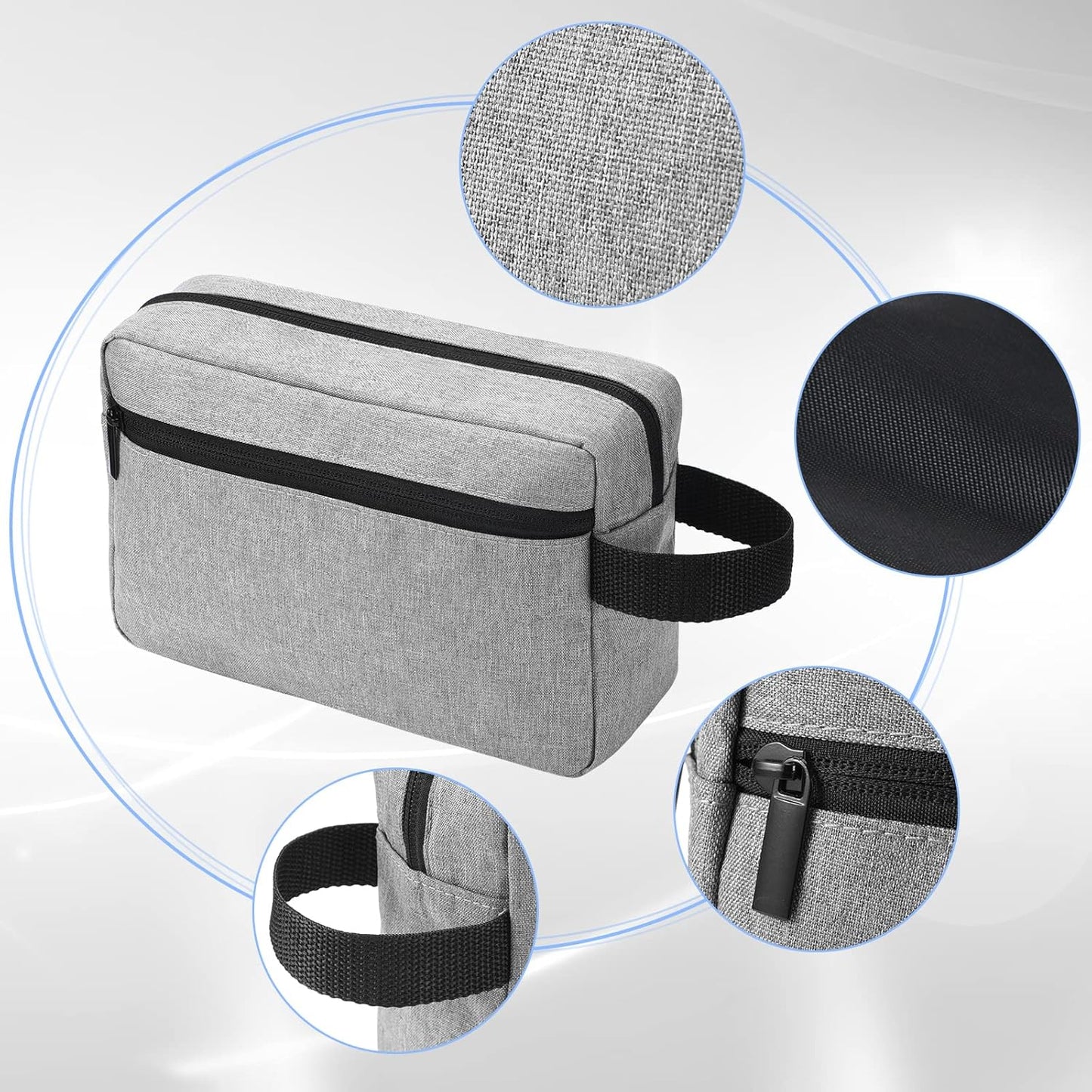 Paterr 16 Pcs Travel Toiletry Bag for Women Men Large Water Resistant Shaving Bag Hanging Cosmetic Bag with Handle and Divider Storage Travel Pouch Case for Cosmetics Toiletries Accessories, 4 Colors