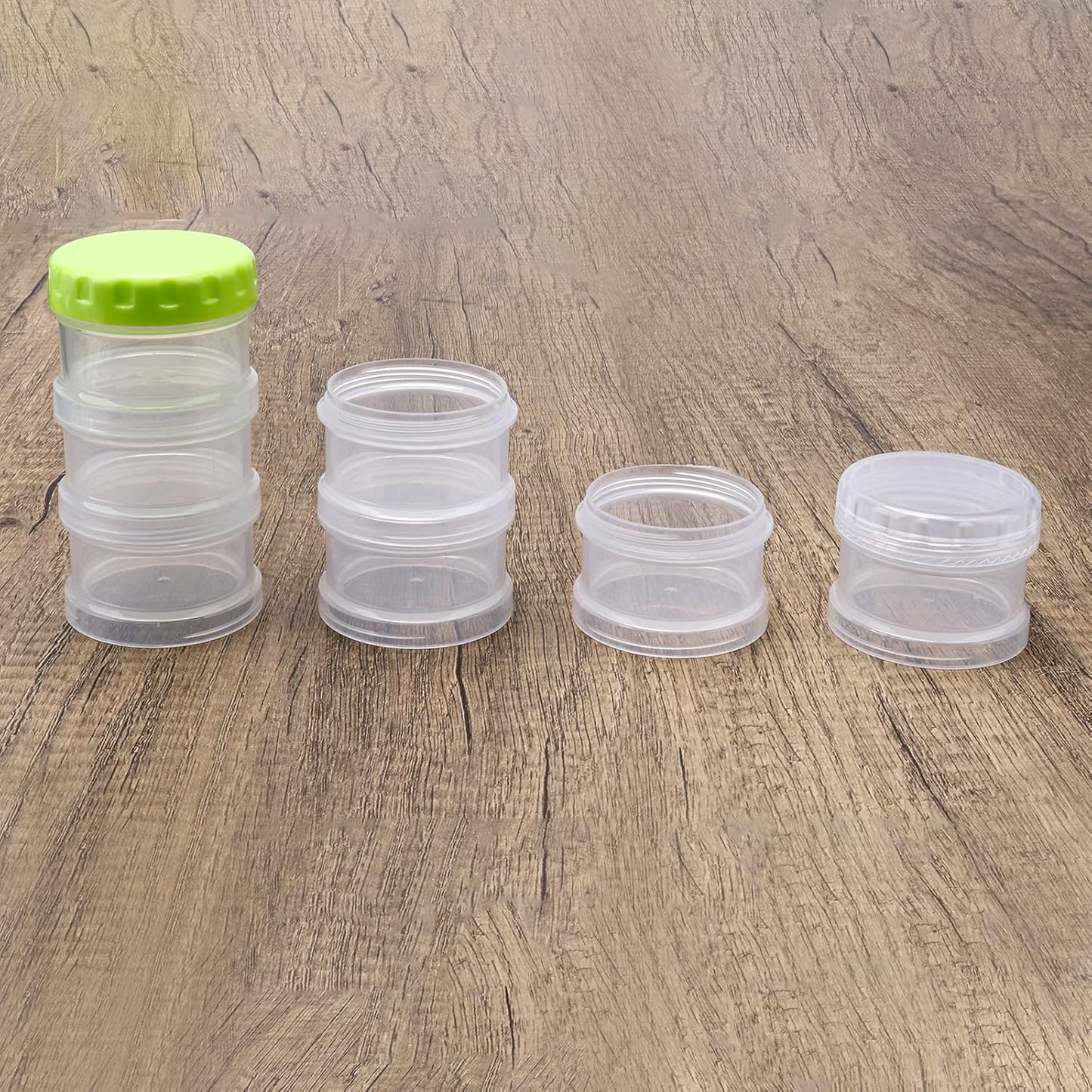 7 Day Pill Organizer Case Stackable Weekly Supplements Vitamins Pills Holder Dispenser Large Clear Transparent with Extra Lid