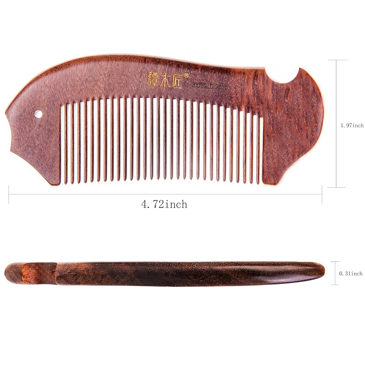 TAN MUJIANG Handcraft Natural Wood Hair Combs Accesory For Women, Men, brides, Curly Hair, Straight hair, Wedding Veils KCTMD0602