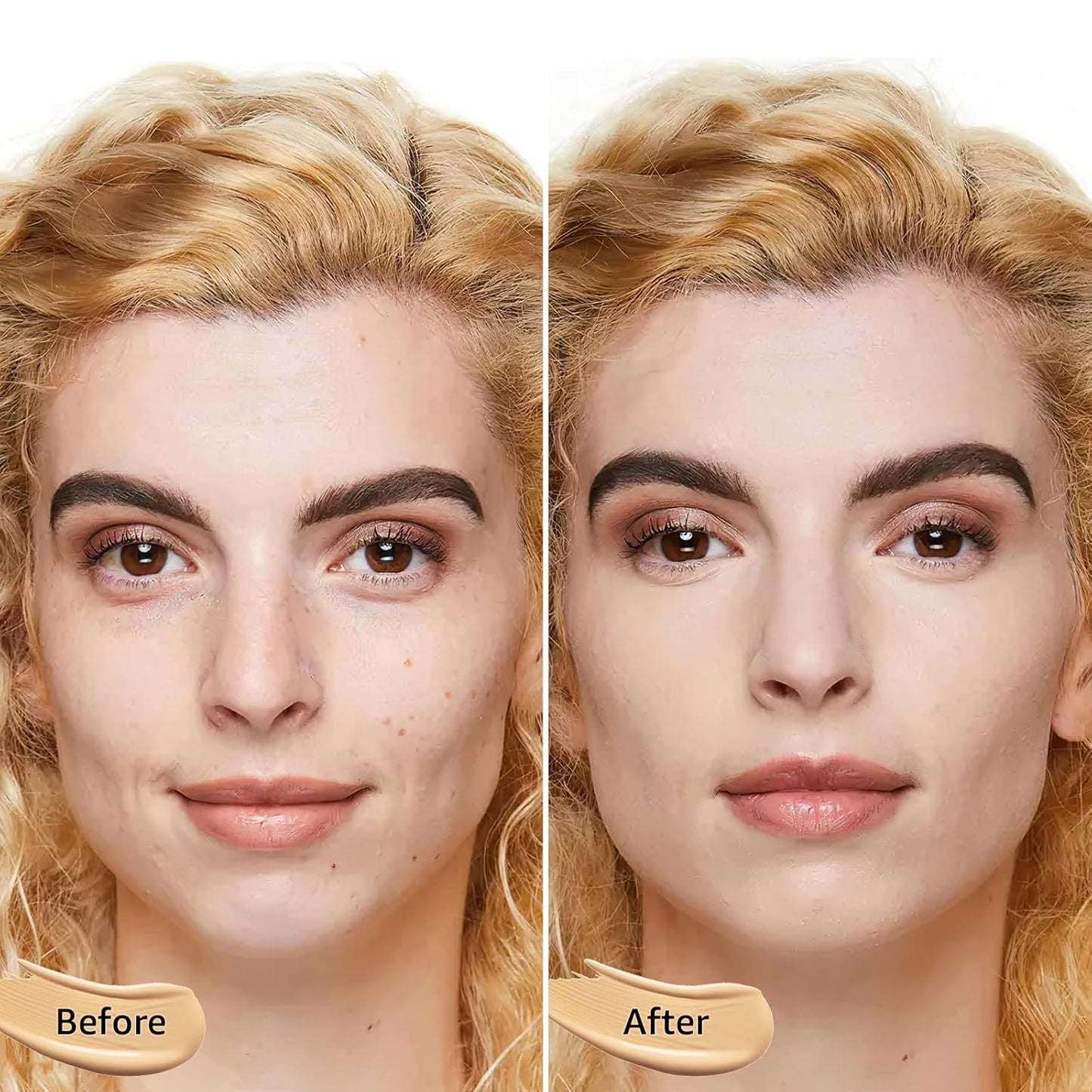 Air Cushion CC Cream - Moisturizing BB Cream Foundation, Long-Lasting Waterproof New Mushroom Head Cushion Foundation Concealer for Even Skin Tone (Ivory, 1 PCS)