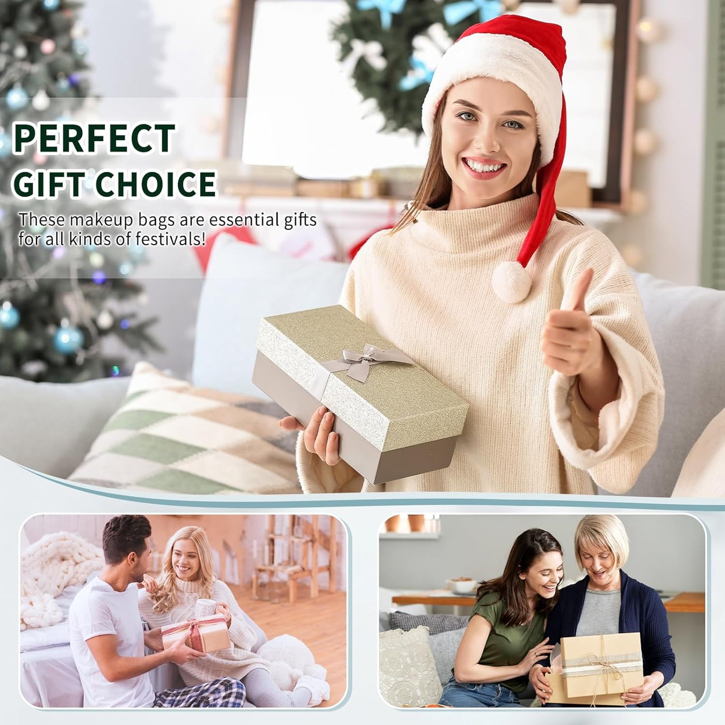 4 Pcs Makeup Bag for Women Corduroy Cosmetic Bag Aesthetic Cute Bags Multi Size Purse Pouch Travel Toiletry Bag Set Makeup Organizer with Zipper(Beige)