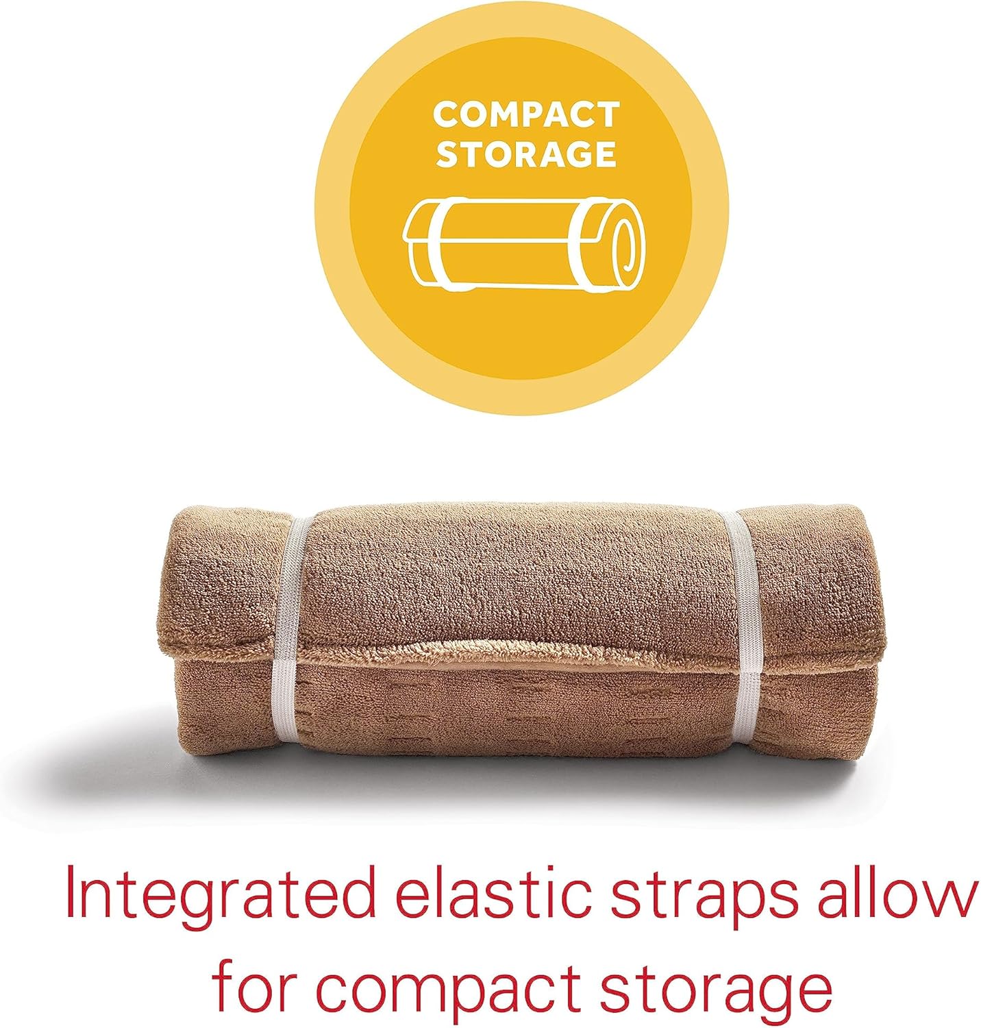 Sunbeam Premium Sunbeam Heating Pad with Compact Storage King Size Beige