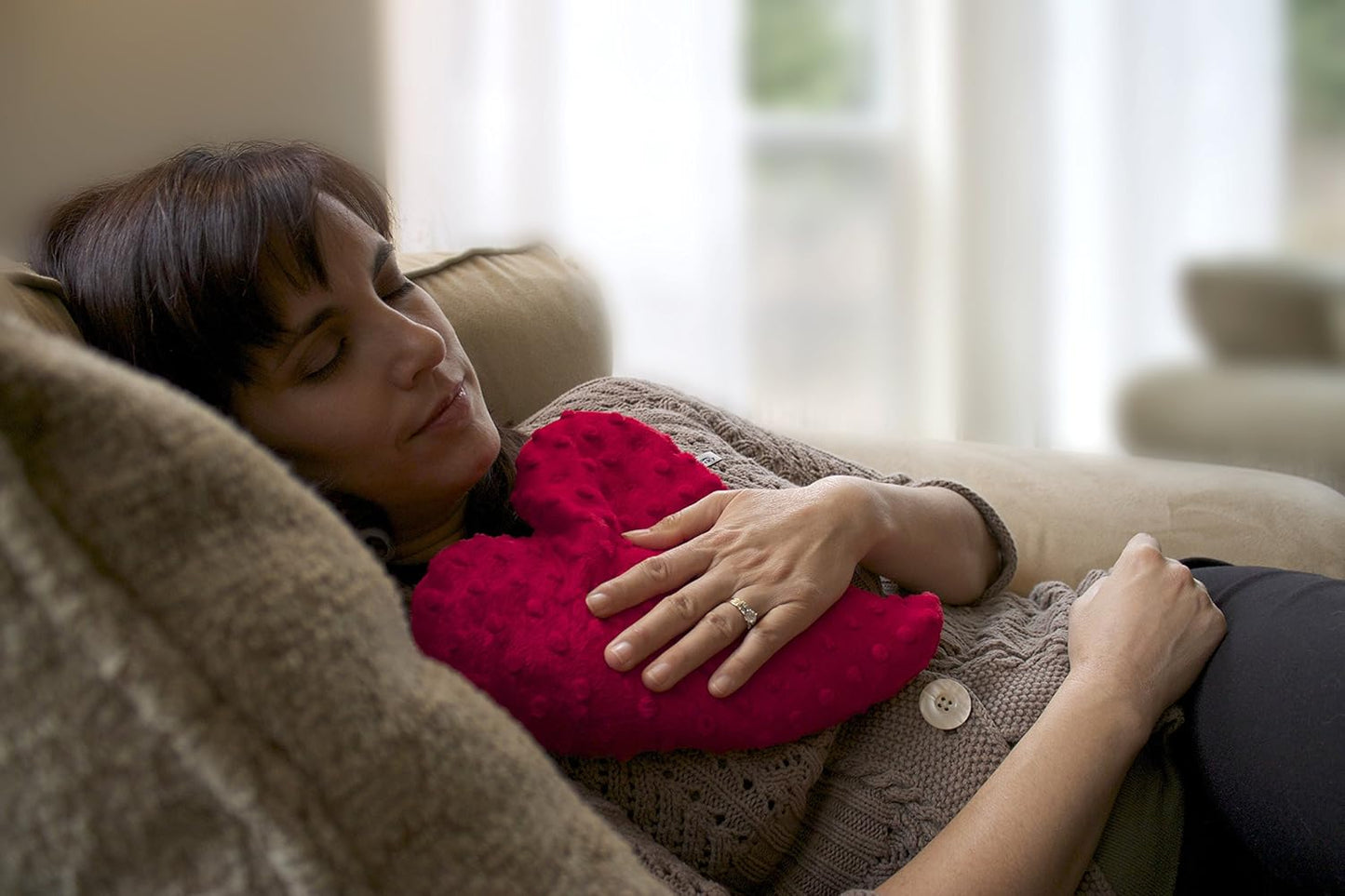 Bucky Heartwarmer-Mini Hot&Cold Therapy Pad, Red, Small