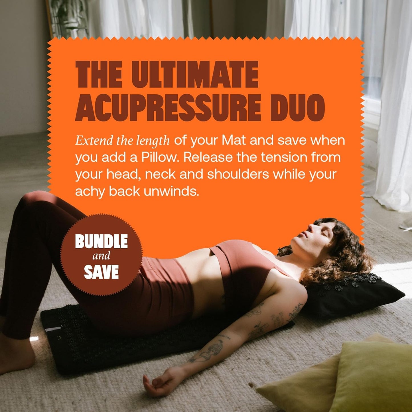 ShaktiMat Premium Acupressure Mat, Level 2 Intensity in Shakti Black, Massage Muscles, Aid Sleep & Unlock Inner Tension | Similar to Acupuncture, No Needles Required