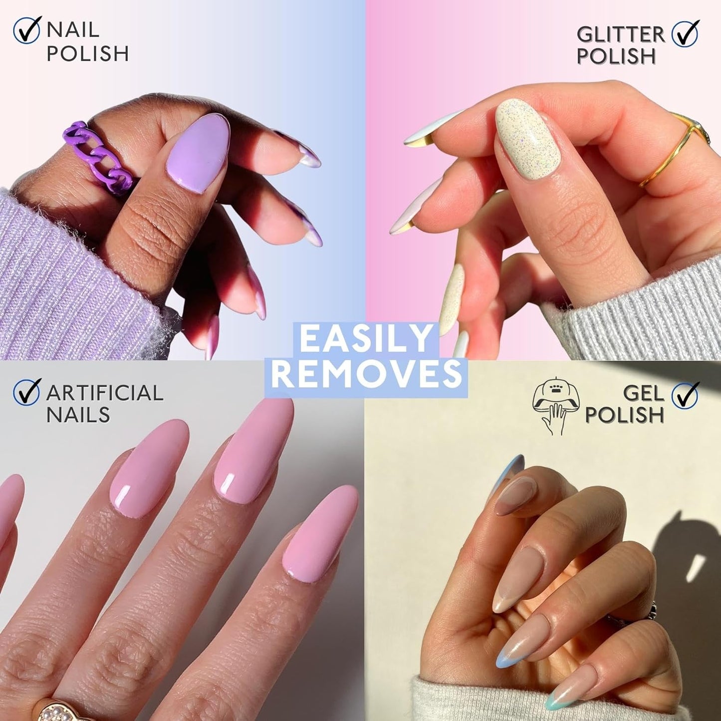 Eternal Gel Polish Remover for Nails - 100% Acetone Nail Polish Remover | Pure Acetone To Remove Acrylic Nails, Natural, Glue, Gel, Acrylic & Dip | Gel Nail Remover - 16 Fl Oz (Pack of 1)