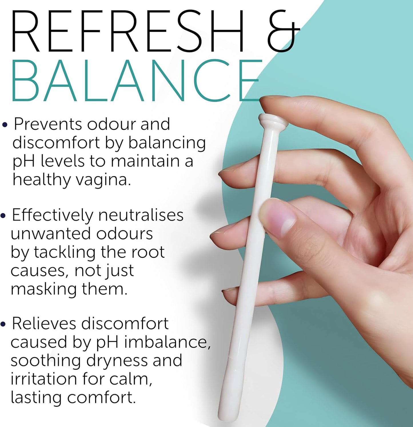 pH Balance for Women | Vaginal Odor Eliminating Suppositories | Boric Acid Suppositories For Women | Vaginal Health | Homeopathic Relief for Odor & Imbalance | 12 Vaginal Suppositories