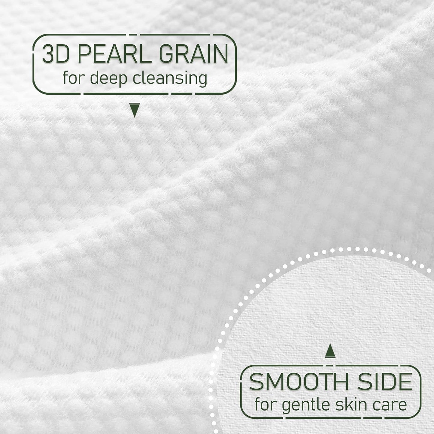 Christmas Style WOWOTEX Disposable Face Towel Biodegradable Large Dry Face Wipes 120 Count/2 Box Extra Thick Soft Clean Facial Towels for Sensitive Skin, Facial Cleansing, Nursing, 10"×12"