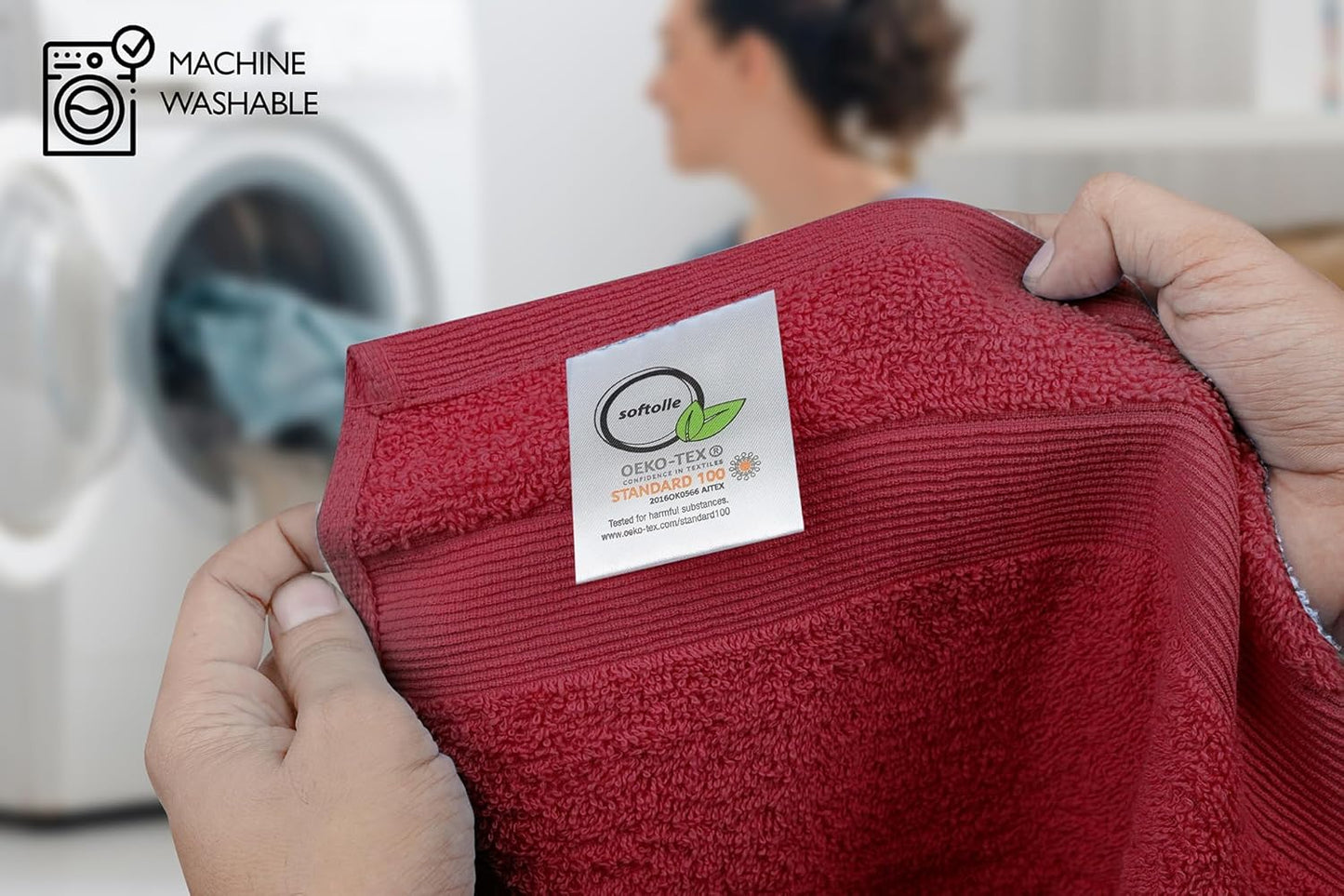 Premium Wash Cloths Pack of 12 (13" x 13") 100% Ring Spun Cotton | Luxury Washcloths | Ultra Soft Face Towels | Highly Absorbent Wash Cloths for face (Burgundy)