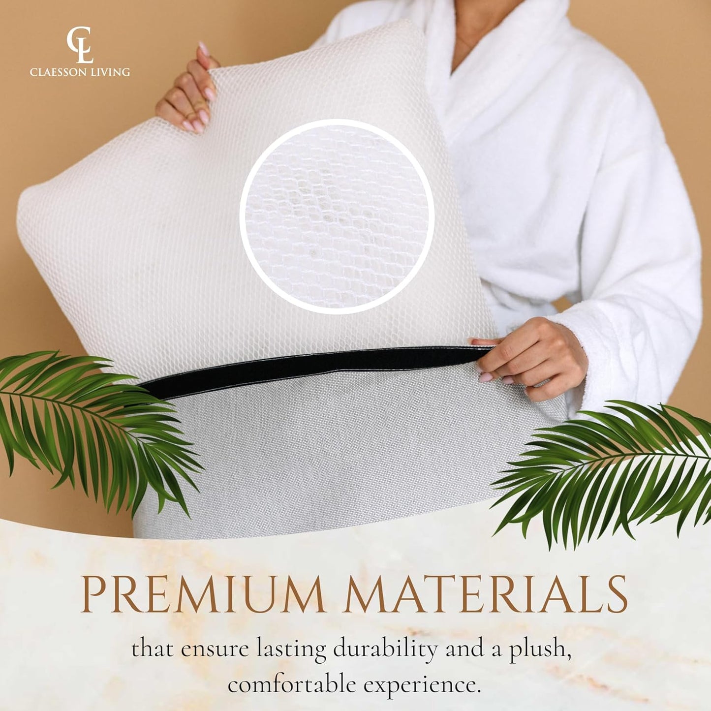 Luxury Bath Pillow for Tub - Thick and Comfortable Bathtub Pillow Support for Head and Neck and Back - Washable Quick-Drying Bath Pillows - Bath Cushion for Home Spa - Fits Any Bathtub - Light Gray