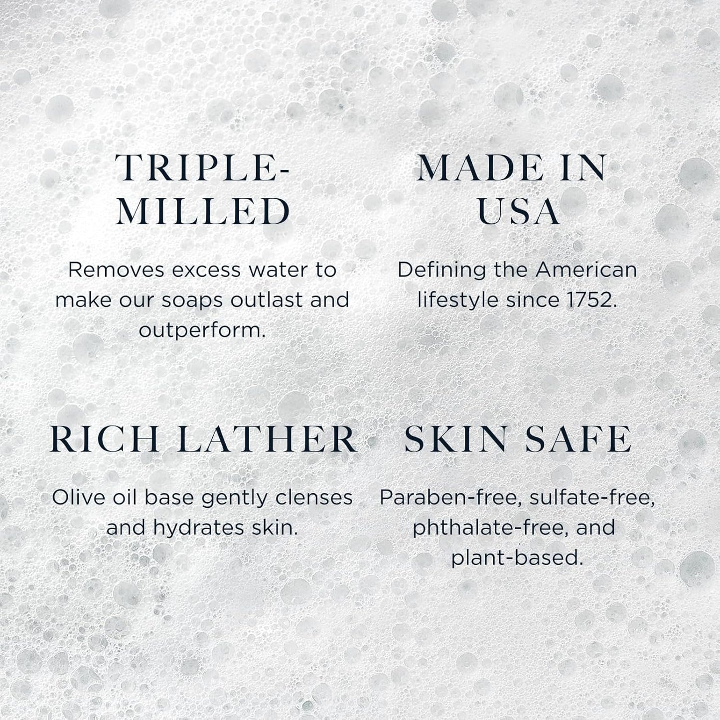 Caswell-Massey Natural Bar Soap Gift Set - Elixir of Love Scent - Romantic Triple-Milled Moisturizing Body Soap Bars for Women, Plant-Based Formula for Soft Skin, Made in USA, 3 x 3.5 oz