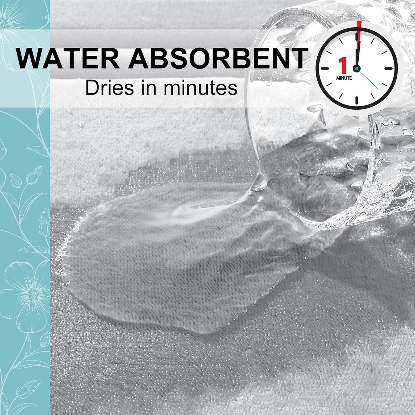 Grandaily Memory Foam Bath Mat Rug 70x24, Ultra Soft, Non-Slip and Absorbent Bathroom Rugs, Machine Wash Dry, Comfortable Bath Carpet for Bathroom Floor, Tub and Shower, Grey