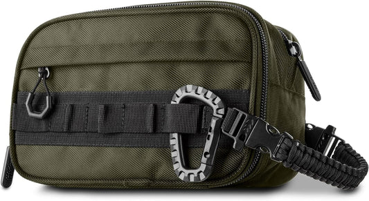 Fitdom Tactical Toiletry Bag Dopp Kit Case For Men. Perfect For Travel & Storage. Fits Large & Small Cosmetic Makeup, Clipper, Toothbrush, Shower, Shaving & Grooming Care. Best Overnight Organizer