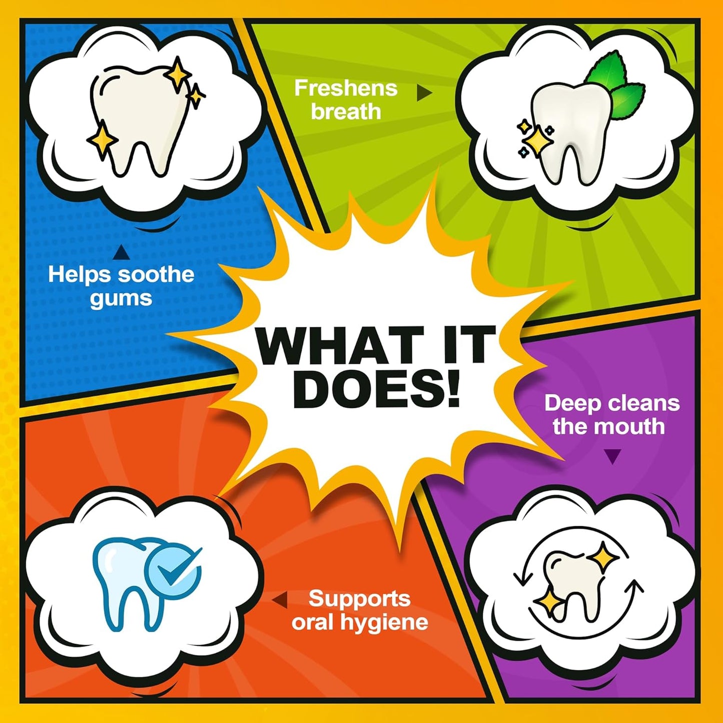 The Natural Dentist Healthy Gums Mouth Wash, Orange Zest, 16.9 Fl Oz