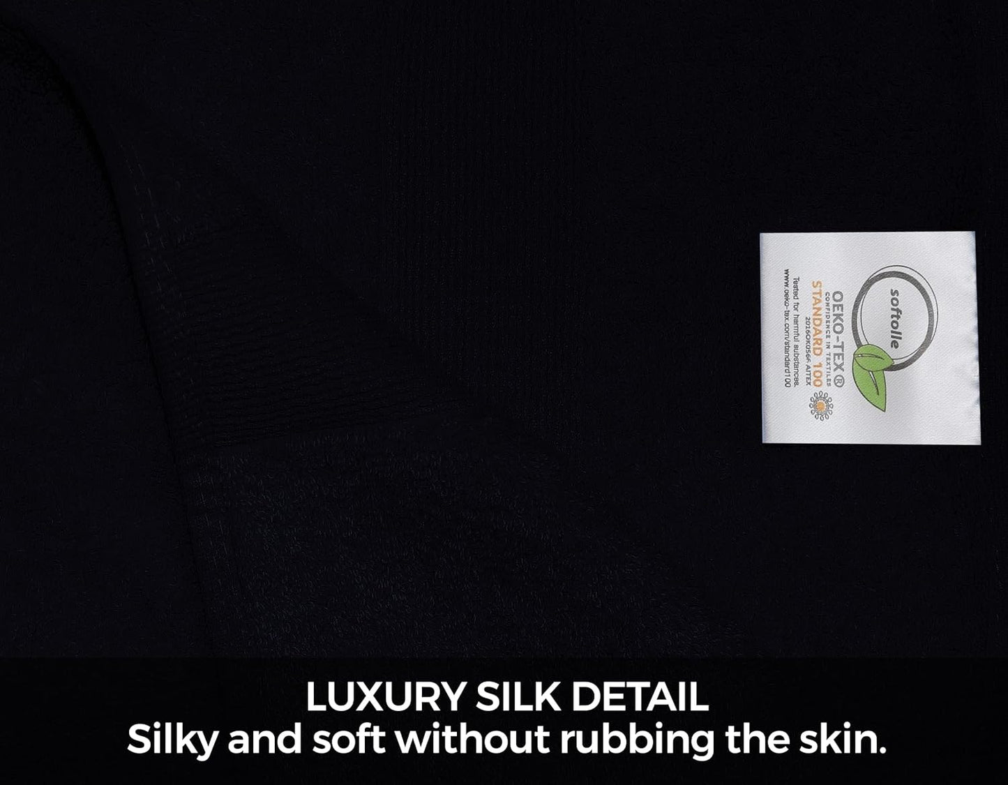 Luxury 8 Piece Towel Set, 2 Bath Towels 2 Hand Towels 4 Washcloths, Towels for Bathroom, Home, Spa & Gym - Highly Absorbent Ultra Soft Quick-Dry (Black)