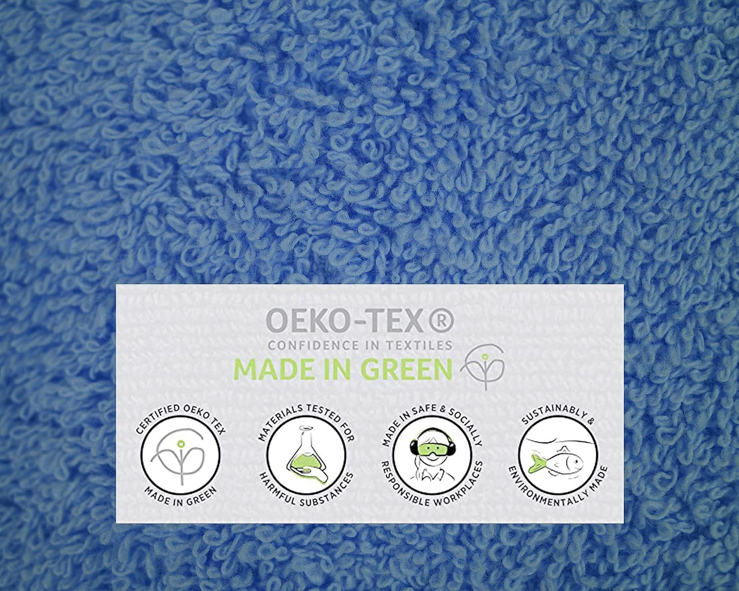 100% Cotton Luxury Bath Sheets - Pack of 2 (35" x 70") | Super Soft, Quick-Dry & Highly Absorbent Towels for Bathroom, Home, Spa & Gym (Sky Blue)