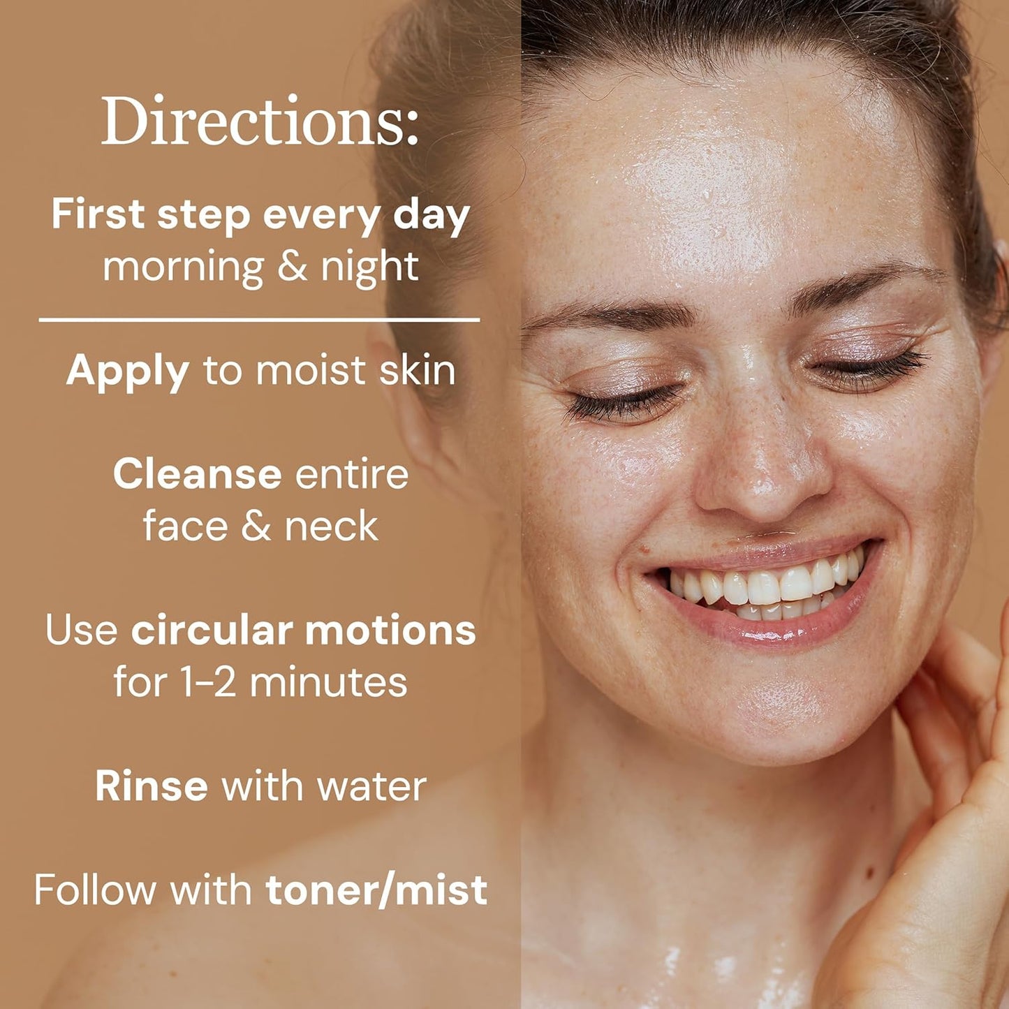 Botanical Cleanser, 8oz – Gentle, Hydrating Face Wash with Spirulina & Willow Bark – Organic and Vegan – Removes Makeup & Impurities – For Normal & Dry Skin