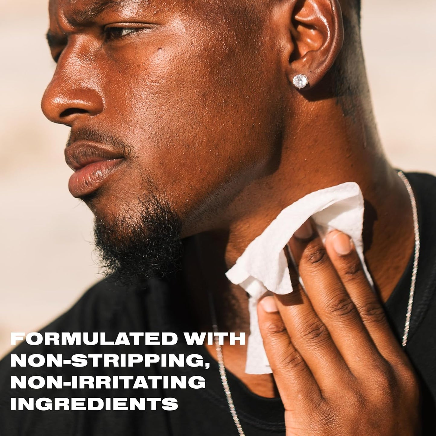 GamePlan Post-Sweat/Workout Sport Face & Body Wipes, Removes Sweat, Dirt, Oil, and Eyeblack, Durable, Biodegradable, Non-Sticky, Cleans and Moisturizes Your Skin - 2 Pack