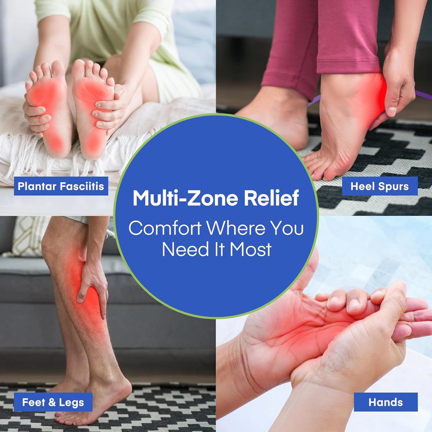 Plantar Fasciitis Relief Cream - Natural Herbal Formula for Foot, Heel Spur, Ankle, Leg & Hand Discomfort - Premium Health Care Products - 60g / 2.1 Oz (Pack of 1)