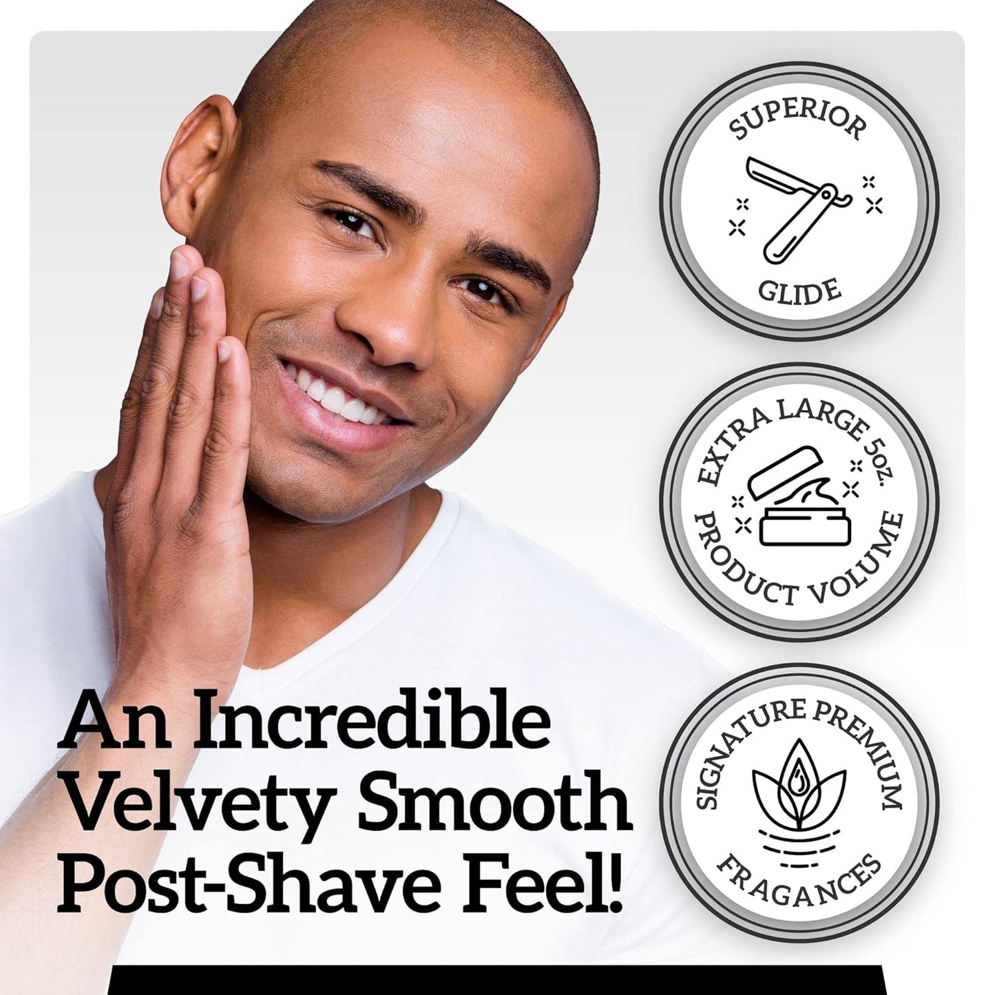 Mr. Fine 21C Men’s Shaving Soap, Builds Thick & Easy Lather, Protects From Razor Burn & Irritation, No Artificial Colors, Made In Italy, 5oz. (150ml), American Blend