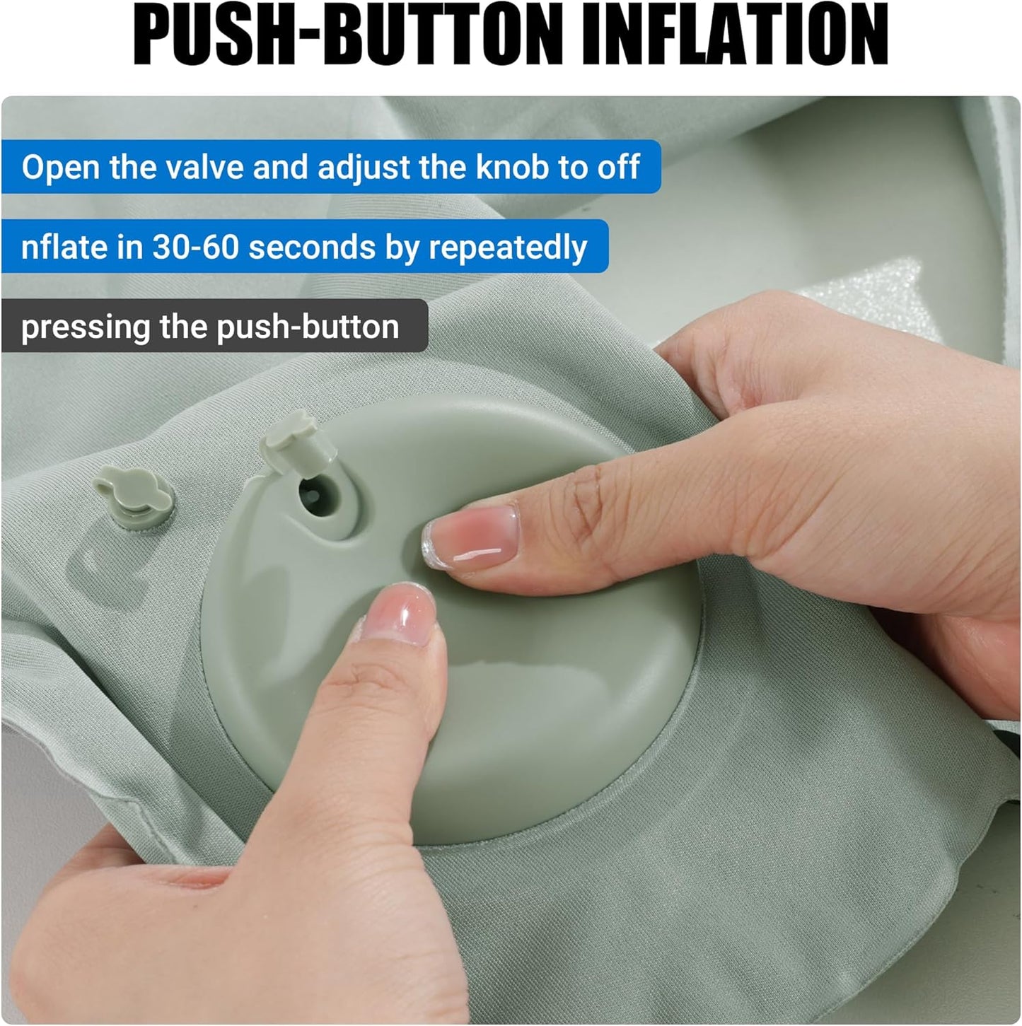 MABOZOO U-Shaped Hot Bathtub Pillow,Inflatable Spa Pillows for Hot Tub with Adjustable Button for Shower, Neck Support Headrest & Leg Pillow for Relaxation Spa Soak in Bathtub