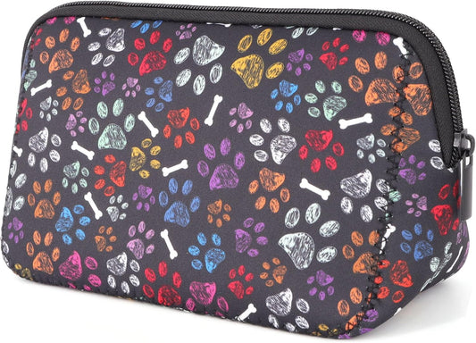 Cosmetic Bag Waterproof Neoprene Zipper Pouch Travel Portable Toiletry Makeup Bags Organizer Case for Women and Girls