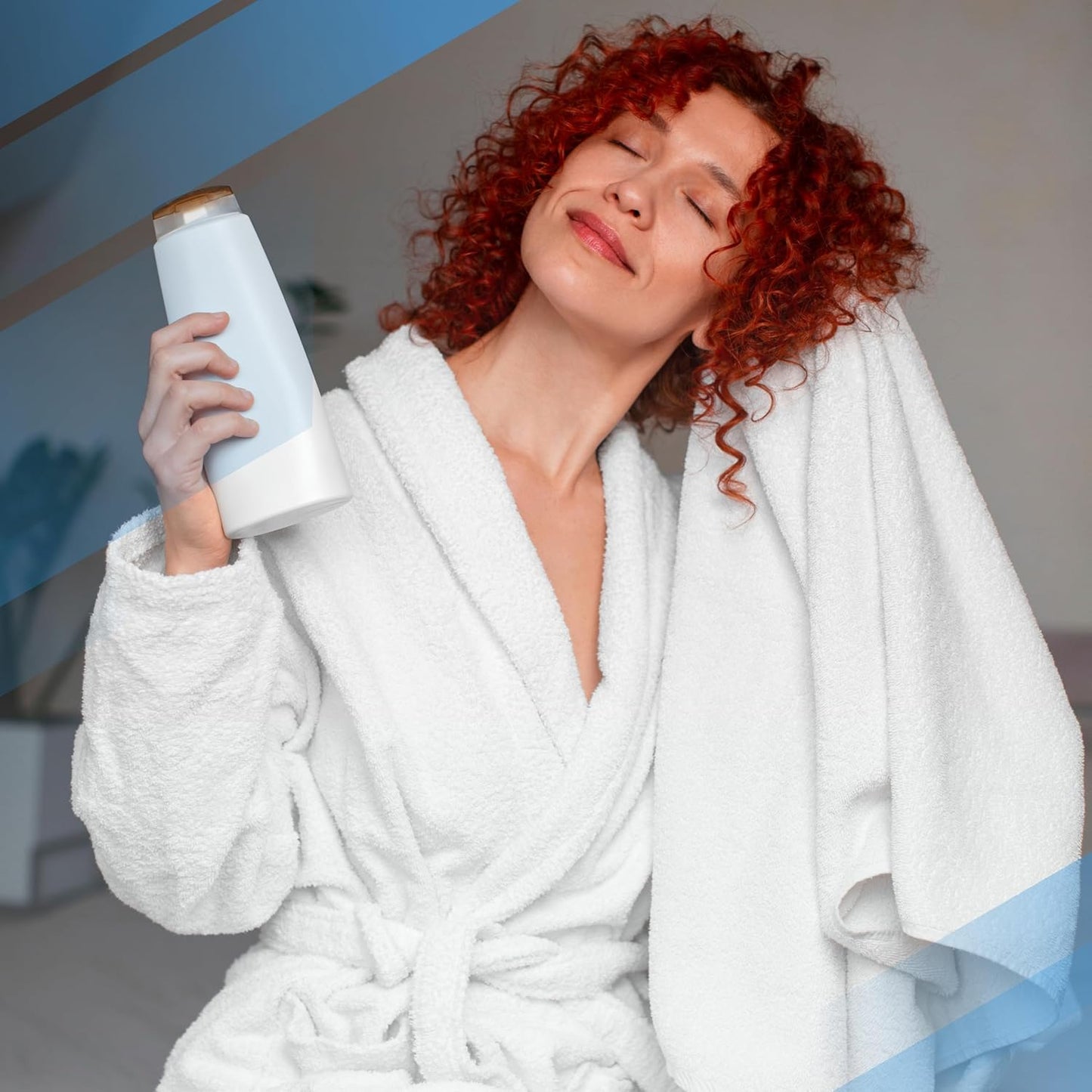 Infinitee Xclusives 100% Cotton Luxury Bath Towels Set of 2 (27x54 Inches) (Eloquent Blue, Bath Towels - Pack 2)