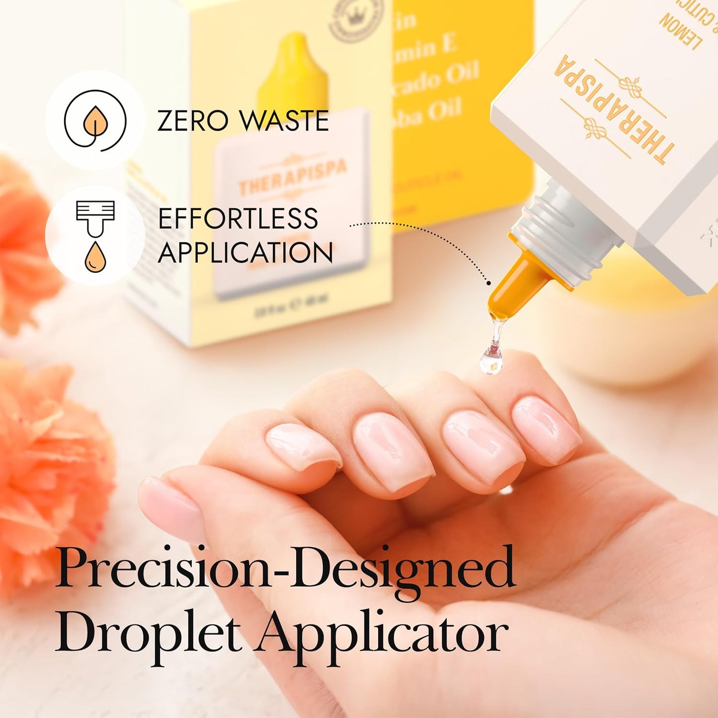 THERAPISPA Nail & Cuticle Oil with Avocado, Jojoba, Biotin & Vitamin E – Promotes Nail Growth, Strengthens & Repairs Dry, Brittle Nails & Cuticles (Acacia, 2.0 fl oz)