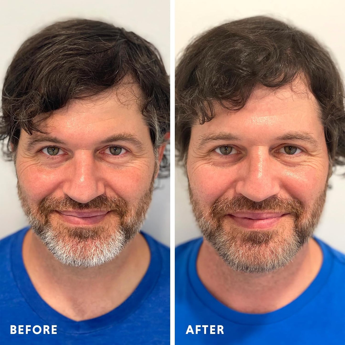 Hair & Beard Color for Blending Grays 2 pack - Dark Intense Copper Blonde - Ammonia-Free Complete Men’s At-home Beard & Hair Dye Kit, Professional-grade Demi-Permanent Hair Color (7.40)