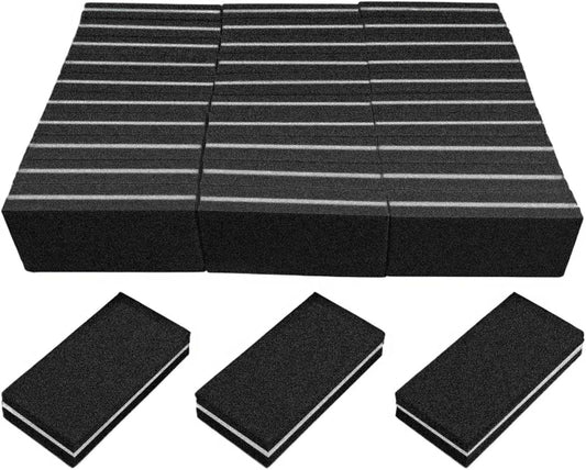 Nail Buffers (30 Pack), Buffer Block Nail File for Acrylic Nails and Natural Nails, 100/180 Grit Small Nail Buffer Block Bulk Buffing Blocks for Nail Buff Professional Manicure File Blocks Set Black