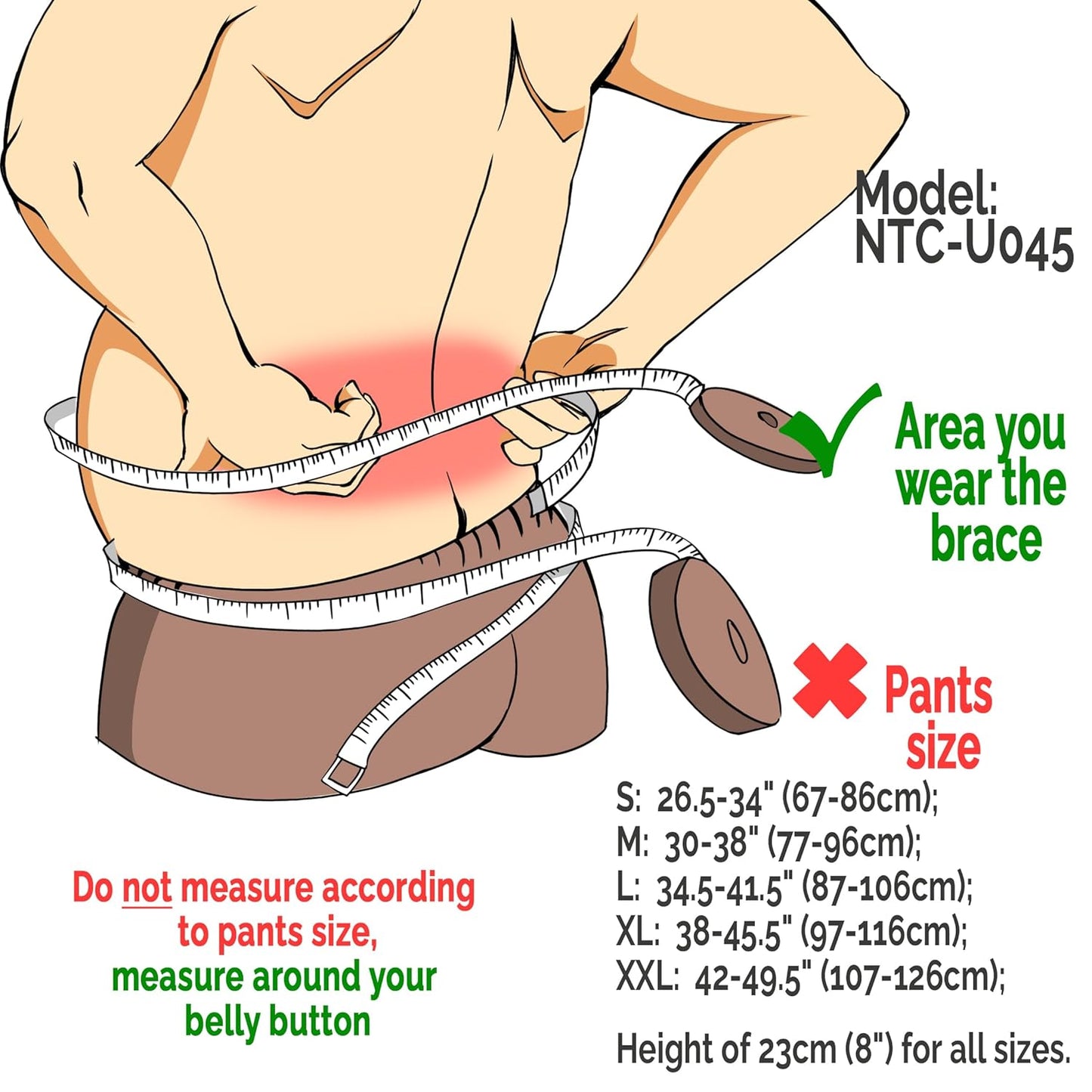 NeoTech Care Back Support Belt - Breathable & Adjustable Lower Back Brace - Double Pull Compression Straps (Grey, Size XL)