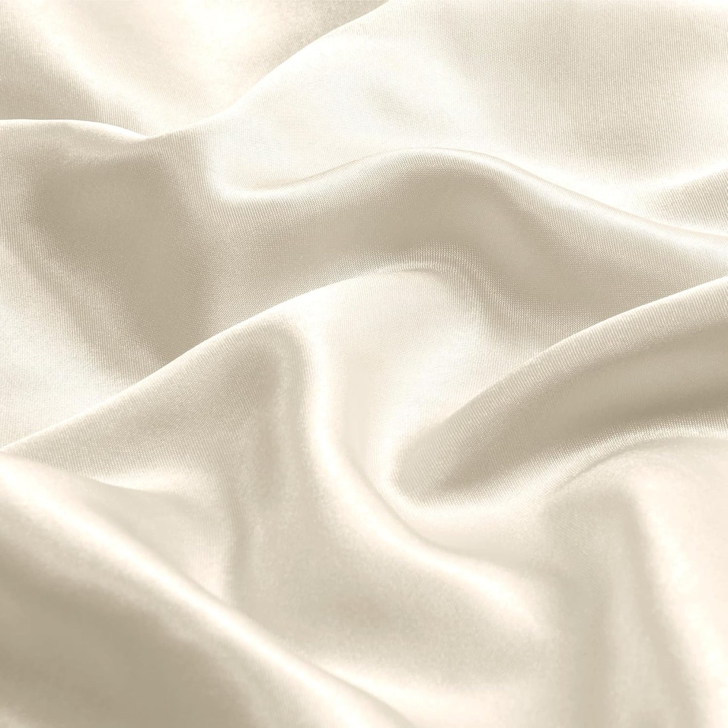 BEDELITE Satin Body Pillow Cover, Super Soft and Cooling Body Pillow Pillowcase for Hair and Skin, Breathable Silky Full Long Pillowcase Cover(20"x54", Beige)