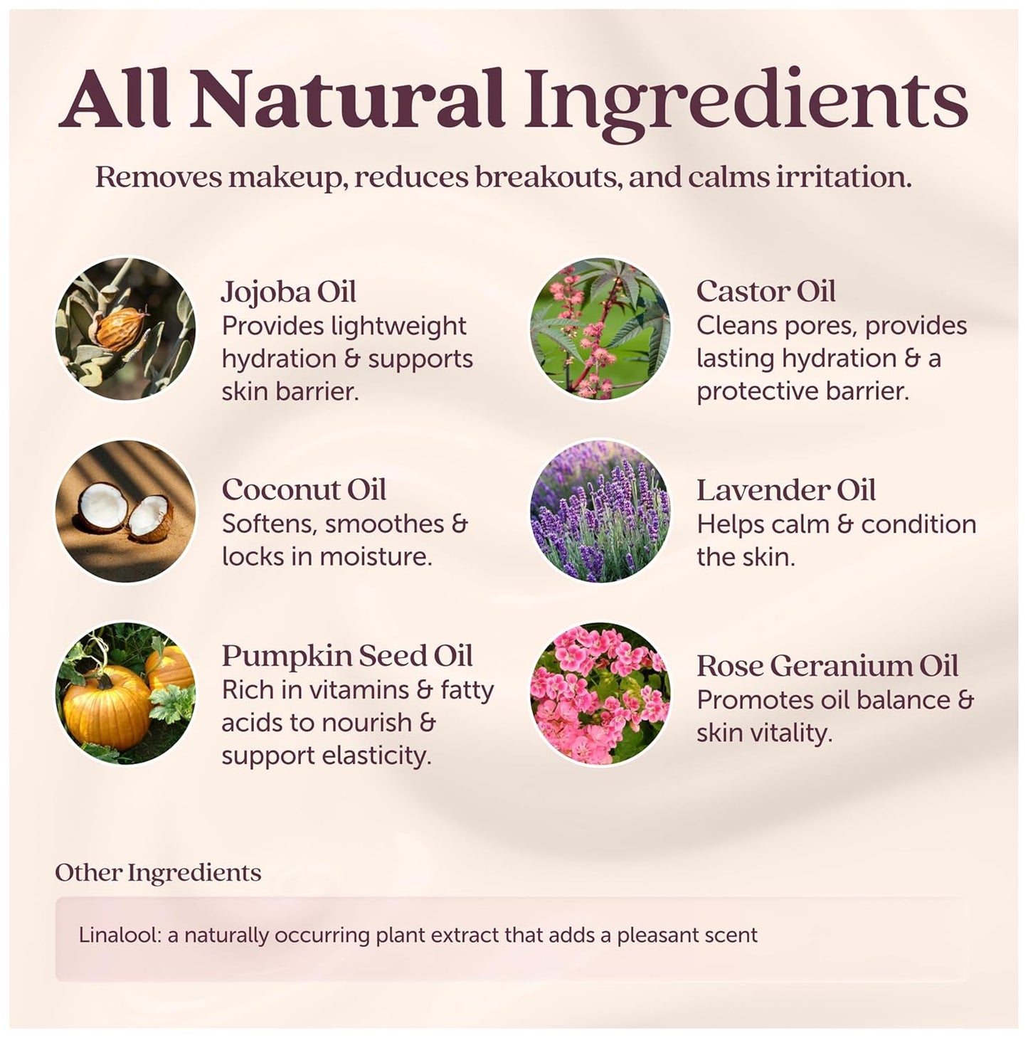 Cosmette Dreamy Deep Cleansing Oil for Face, Vegan Makeup Remover & Facial Pore Oil Cleanser w/Jojoba, Coconut, Castor, Pumpkin & Lavender Oils - Gentle, Hydrating, Natural Korean Skincare, 1.7 FL Oz