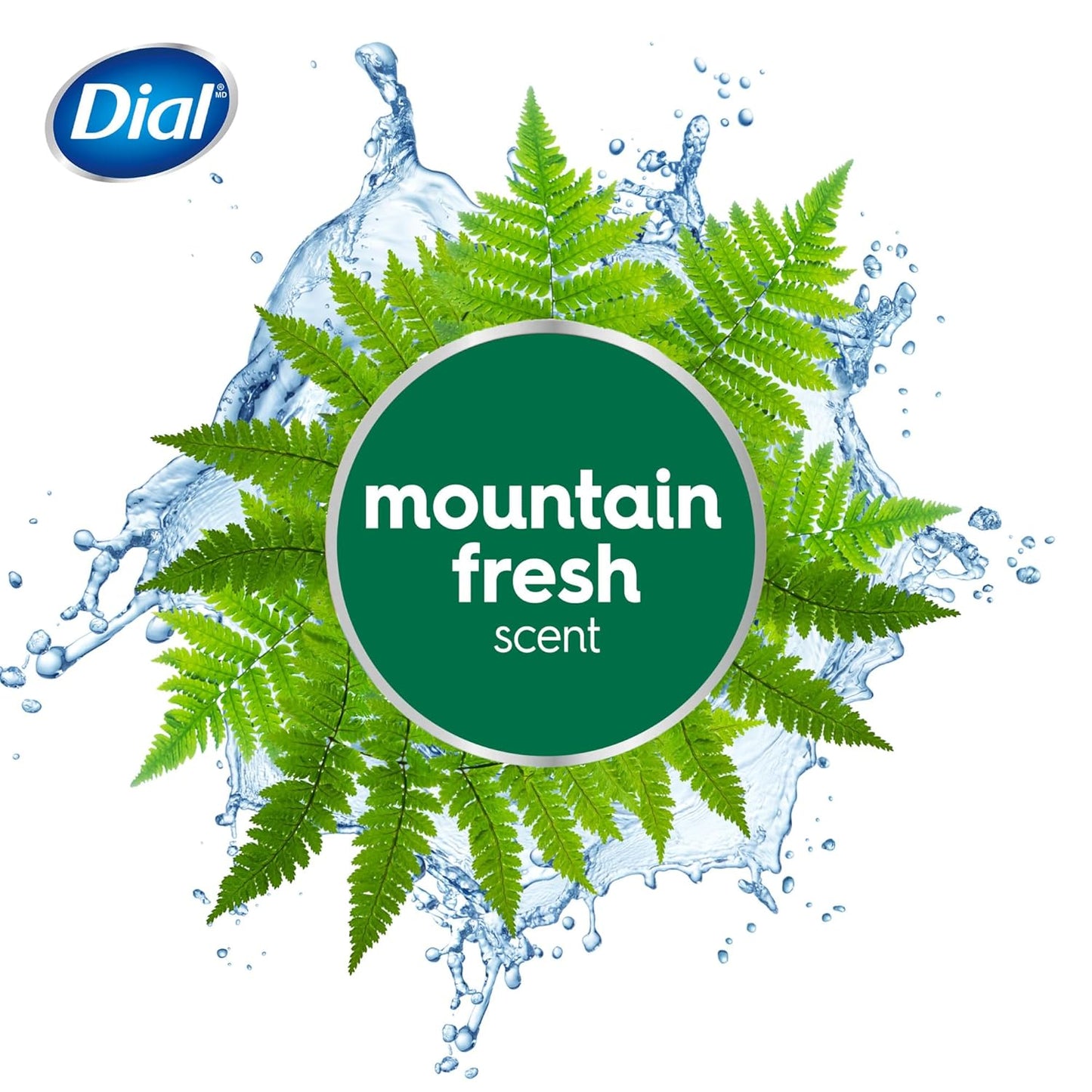 Dial Antibacterial Bar Soap, Refresh & Renew, Mountain Fresh, 4 oz, 32 Bars