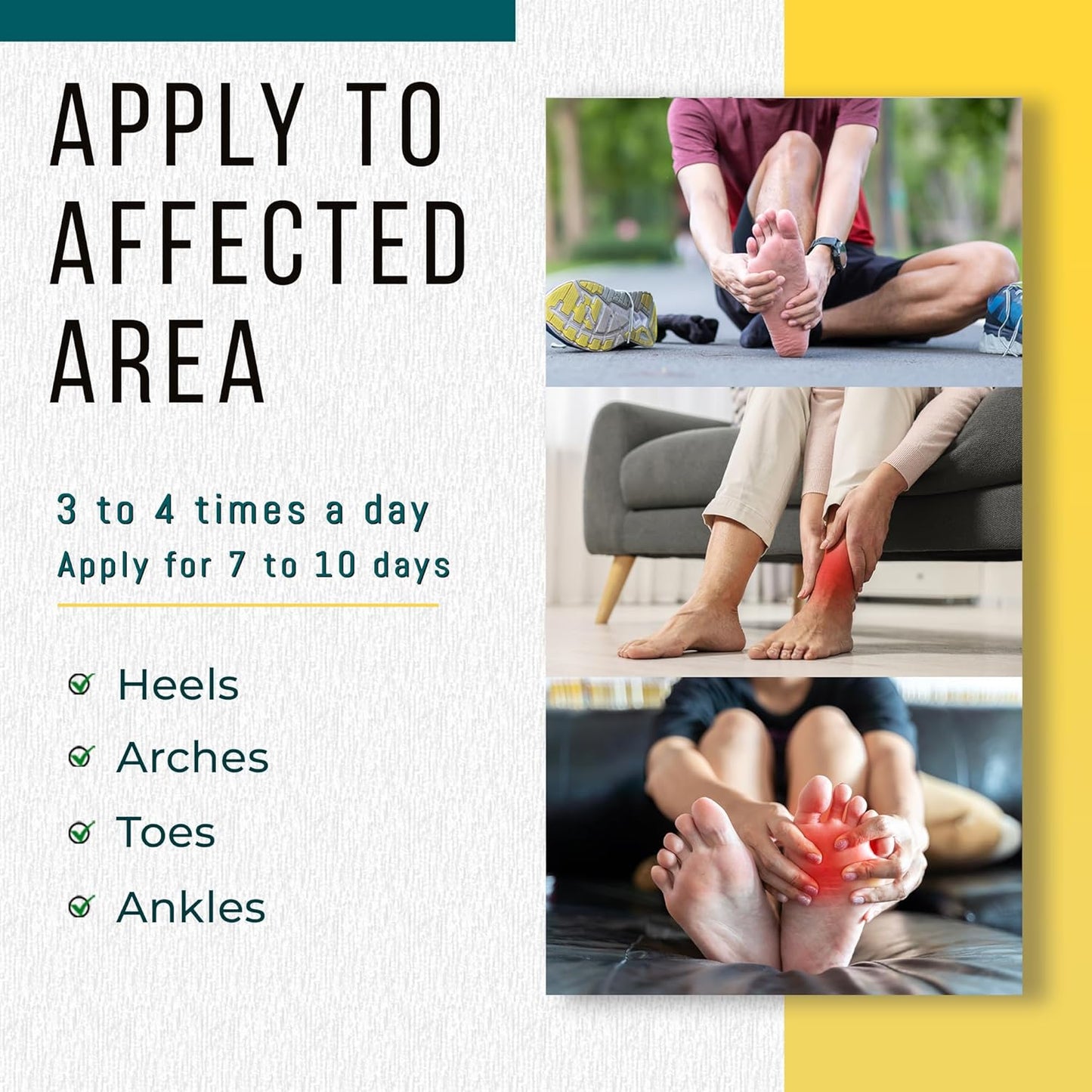 Real Time Pain Relief Foot Cream - 6oz Jar | Advanced Relief for Foot Pain, Muscle Strains, and Arthritis |15 Natural Ingredients Including Eucalyptus, Tea Tree Oil, Menthol, Vitamin E, and Emu Oil