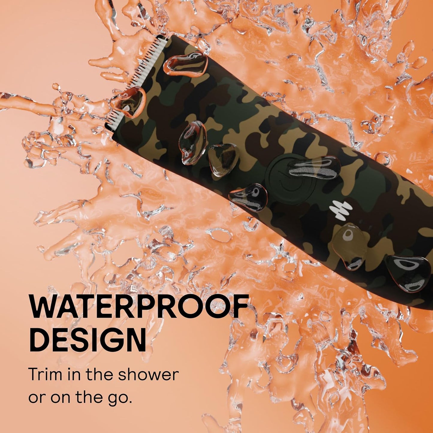 MERIDIAN The Trimmer Original - Body Hair Trimmer for Men, Electric Shaver for Pubic Hair, Chest, Legs & Bikini, Waterproof & Rechargeable, Forest