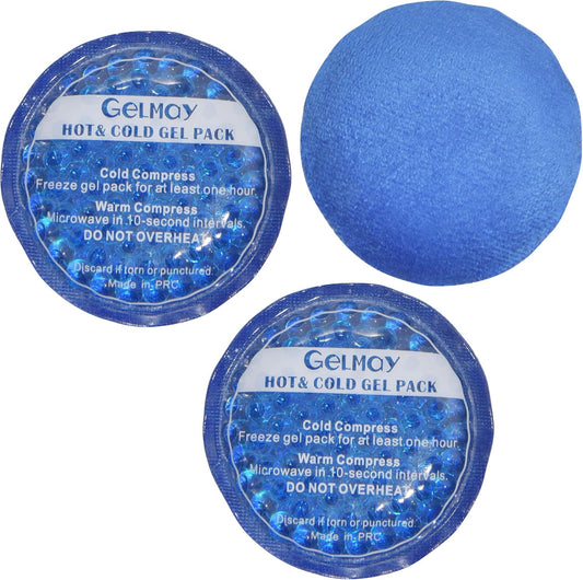 Ice Eye Patches for Puffy Eyes, Cooling Medical Eye Patch Pad Gel Pack Cover Eyepatch Cold Hot Therapy Eye Bags Dark Circles After Surgery Adult Kid (2PCS)