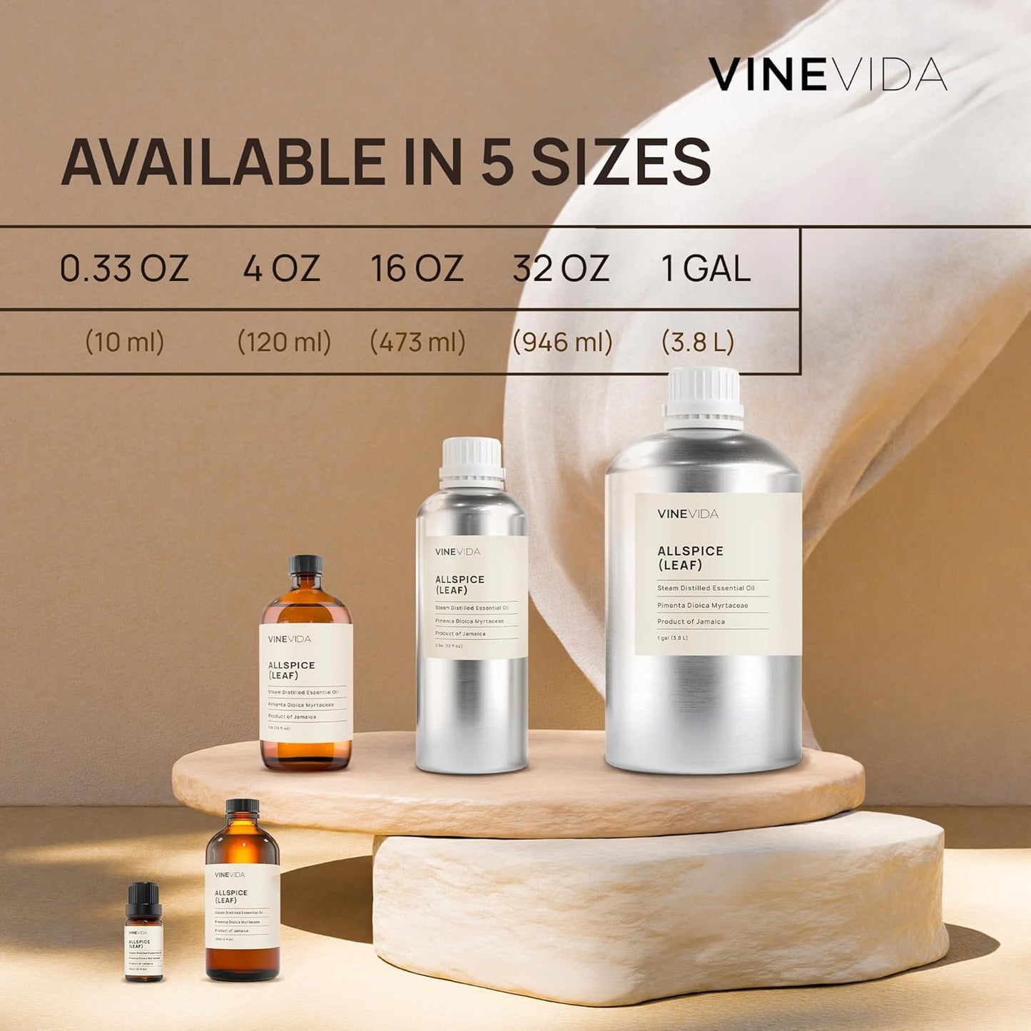 VINEVIDA Clary Sage Essential Oil 10 mL - Undiluted Candle Scent DIY Scents for Candlemaking Soap Making Safe Skin 0.33 Fl Oz 1.33 Ounces