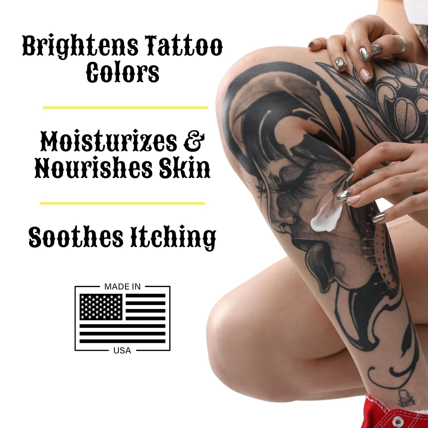 Tattoo Aftercare Lotion – Hydrating Tattoo Moisturizer with Jojoba Oil, Manuka Honey & Vitamins A, B, C & E – Soothes, Heals & Protects Ink – Fast-Absorbing, Non-Greasy – 6.8 fl oz