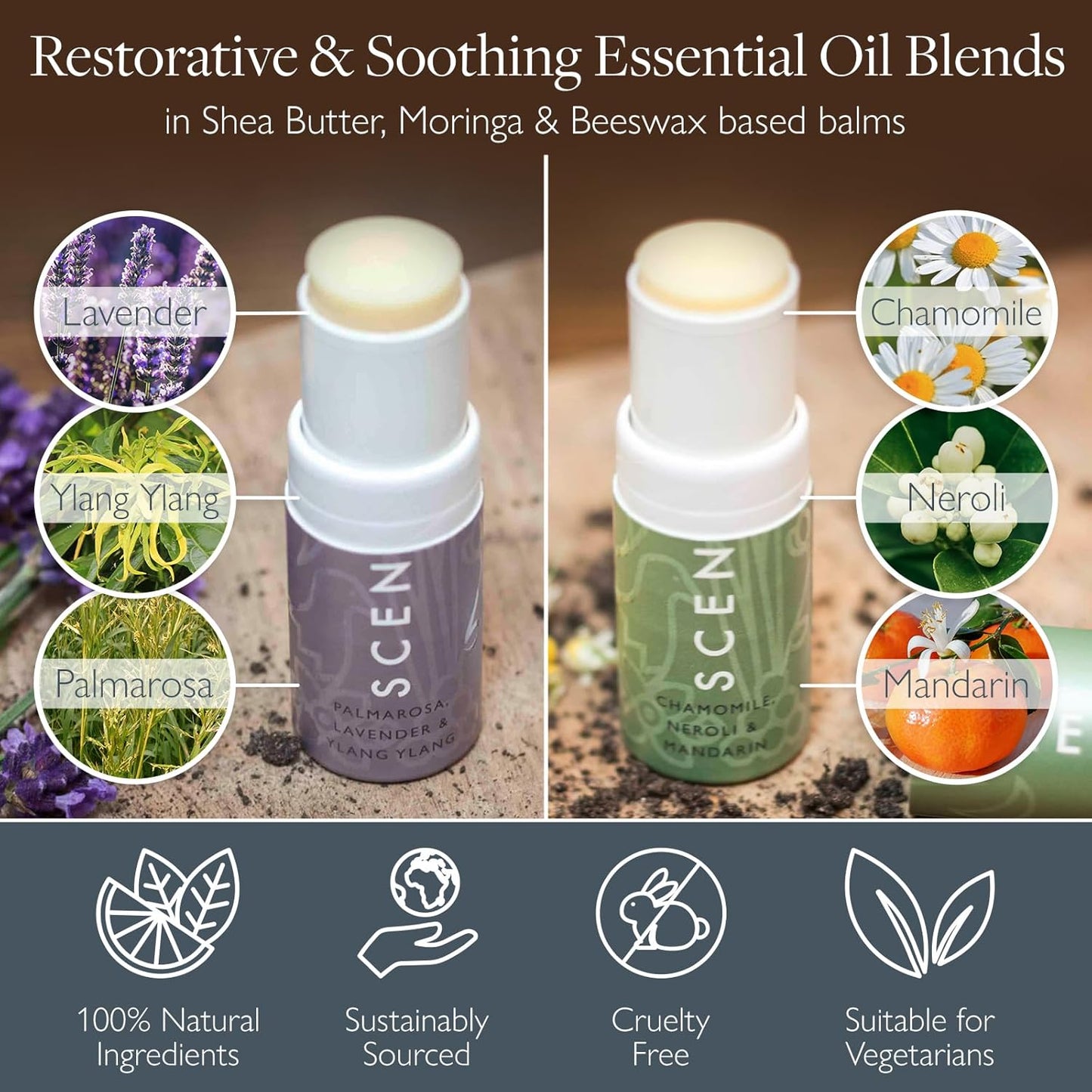 Scentered Sleep & Stress-Relief Aromatherapy Balm Gift Set – Essential Oil Roll On Balms for Relaxation & Rest – Sleep Well & De-Stress – Self-Care Reaxation Gift for Women