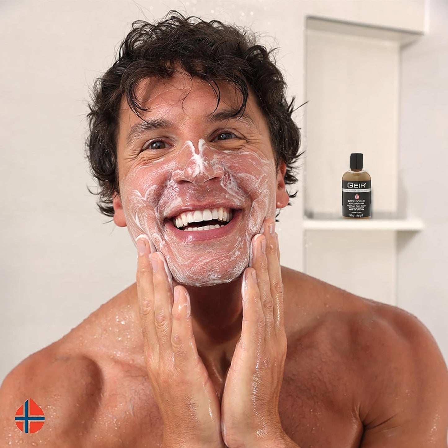 Geir Ness Face Scrub - Exfoliates Skin - Nourishing Facial Scrub for Clogged Pores