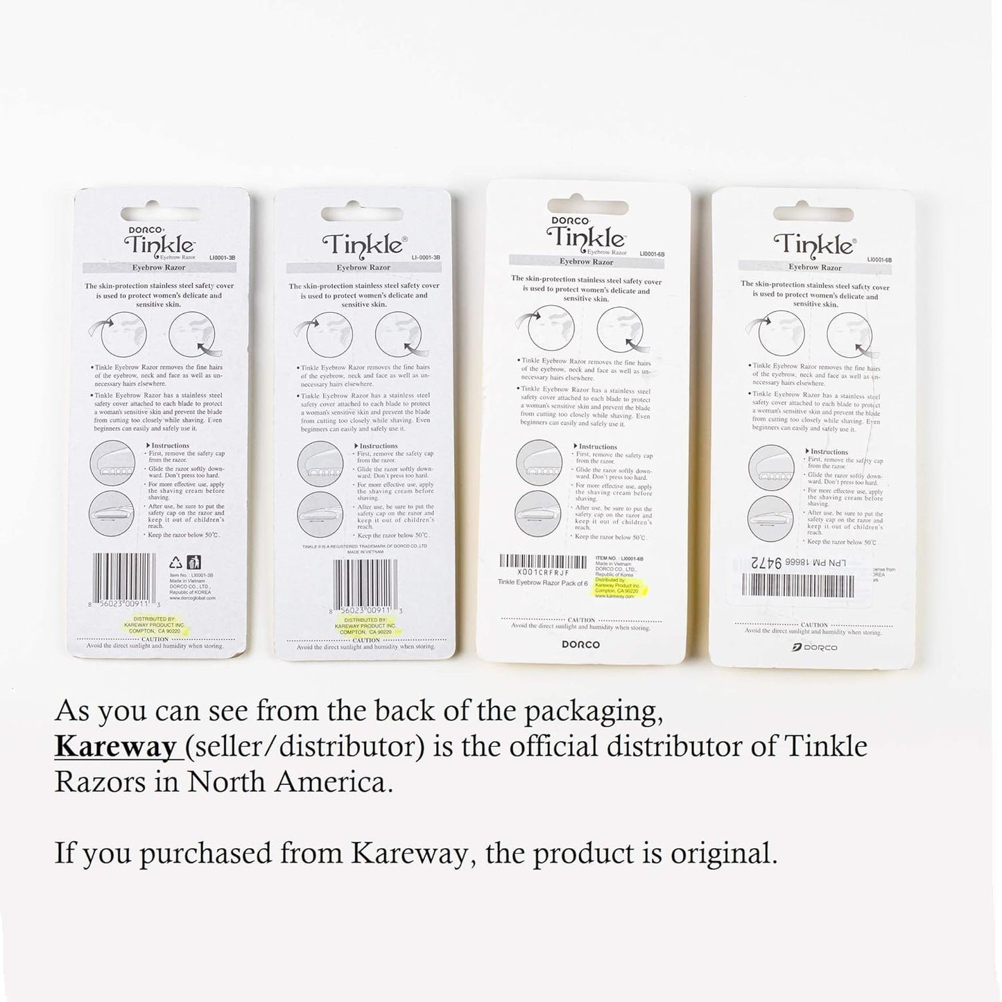 Tinkle Dermaplaning Tool 12ct, Dermaplane Razor for Women, Safe and Easy Peach Fuzz Remover, Eyebrow Trimmer with Protective Cover (4 Packs of 3)