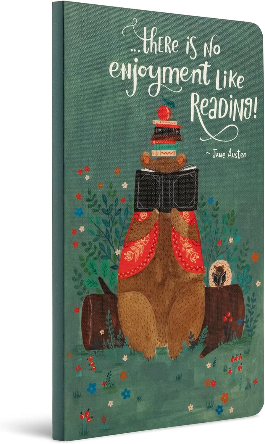 Compendium Softcover Journal - There is no enjoyment like reading! – A Write Now Journal with 128 Lined Pages, 5”W x 8”H