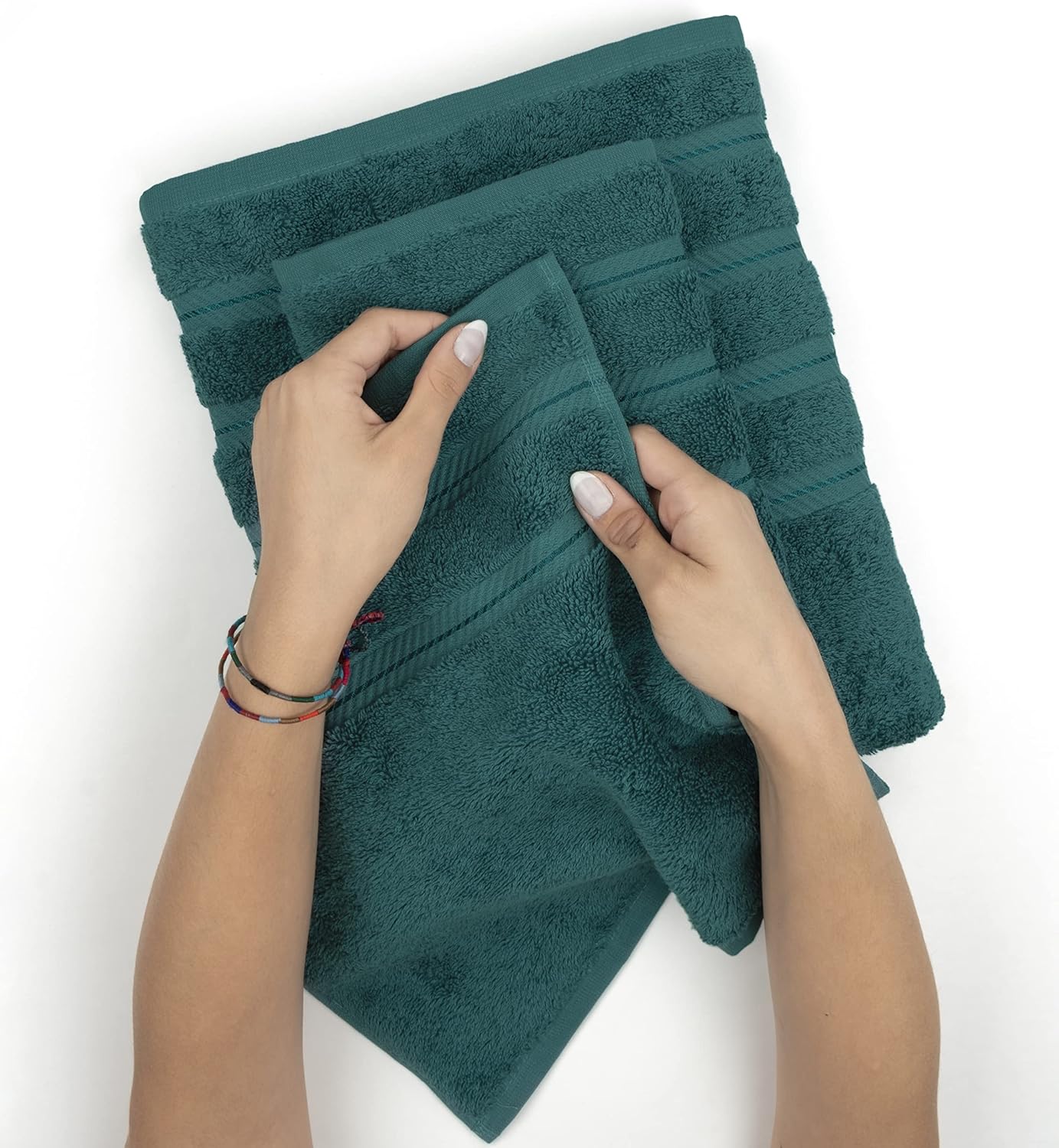 American Soft Linen 35x70 Jumbo Large Bath Towels, 600 GSM 100% Cotton Turkish Bath Sheet, Oversized Luxury Bath Towels for Bathroom Beach and Pool, Teal