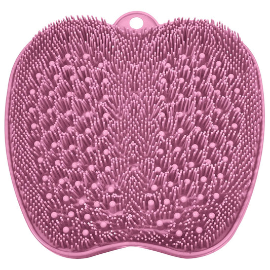 BESKAR Shower Foot Scrubber Mat with Non-Slip Suction Cups, Foot Spa Brush for Cleaning & Exfoliating Your Feet No Bend, Foot Points Reflexology Mat for Relax Your Feet