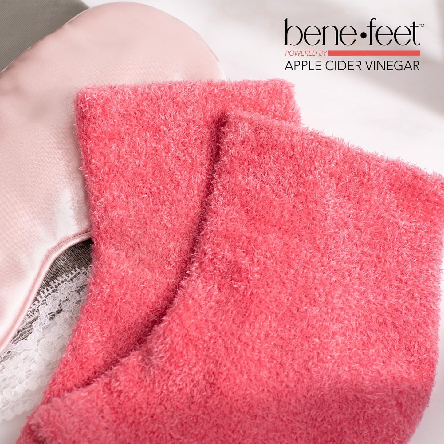 Benefeet Toeless Aloe Moisturizing Heel Socks 2 Pack - Effective Overnight Foot Rejuvenation, Targeted Hydration to Soften Dry Skin, Infused w/Coconut Oil, Aloe + Jojoba Seed Oil, 1 Pair (2 Pack)