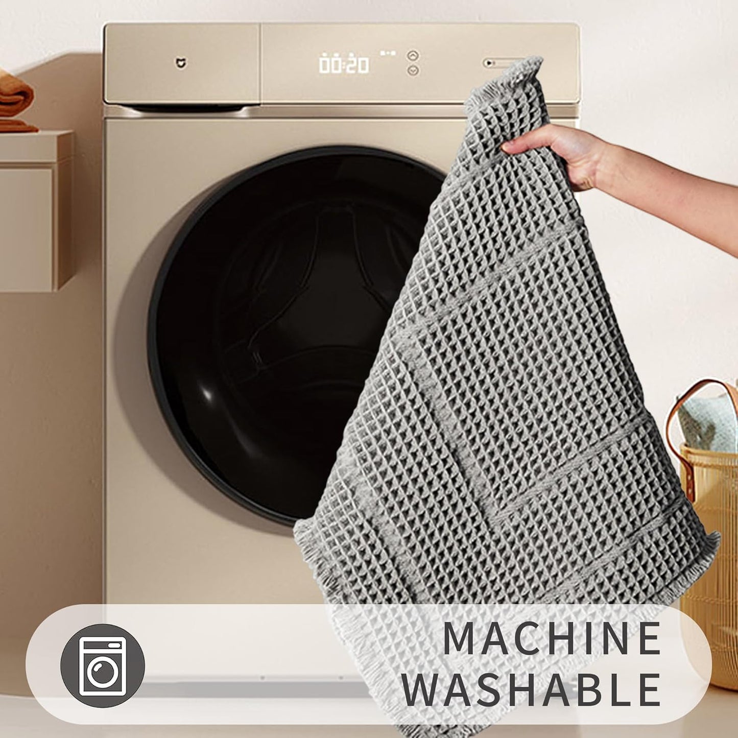 Bathroom Floor Mat,Boho Bathroom Mat,Super Absorbent Bath Rug, Non Slip WashableBathroom Rugs, Quick Dry Shower Mats, Ultra Soft Bath Mat Towel,Grey,18"*30"