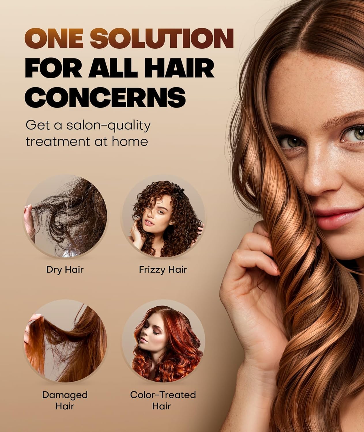 Collagen Hair Mask for Deep Conditioning, Keratin Hair Treatment with 4 Hydrolyzed Proteins, Moroccan & Avocado Oils Conditioner for Nourish, Calendula Gentian Extracts Care Dry & Damaged Hair