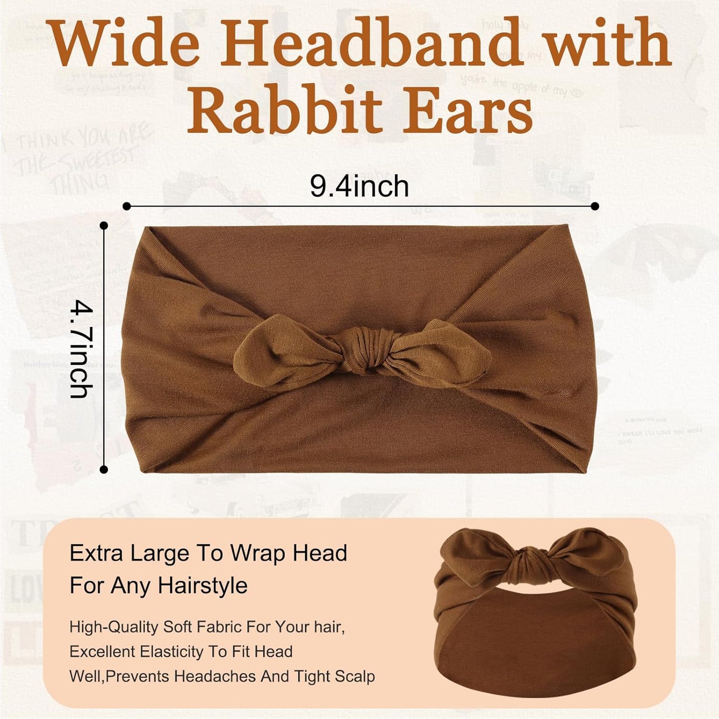 12-Pack Wide Stretch Headbands for Women - Non-Slip Extra Wide Turban Hair Bands for Workout, African Style, Sports & Daily Use (Breathable, All-Day Comfort) Color1 (Color2)