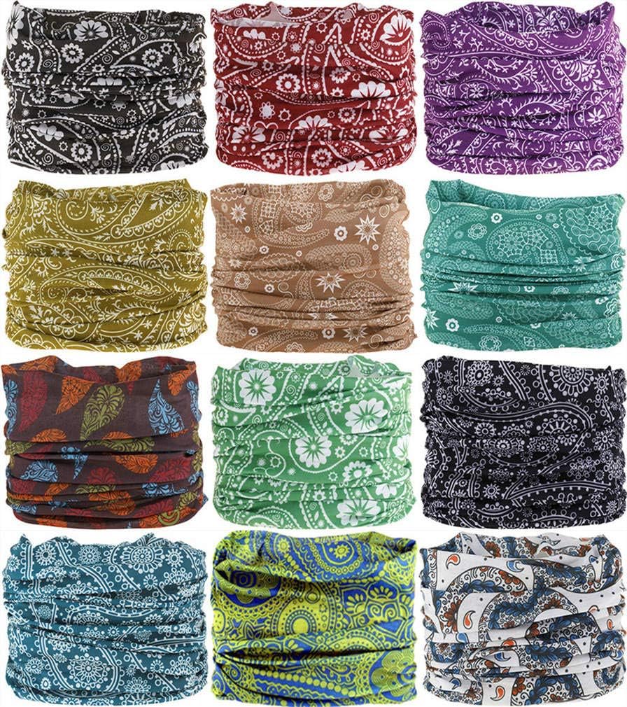 Headband Neck Gaiter Head Wrap Headwear Face Mask Magic Scarf Bandana for Men and Women